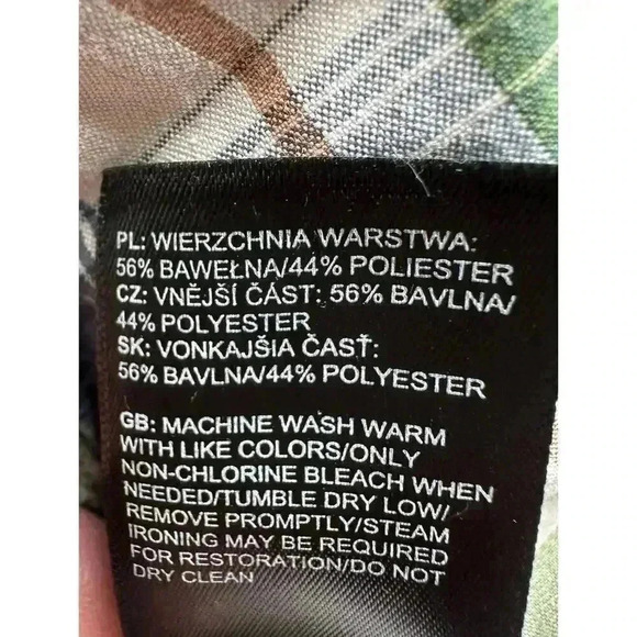 The NORTH FACE Hammets Button Shirt Hiking Green Plaid XXL - Picture 6 of 6